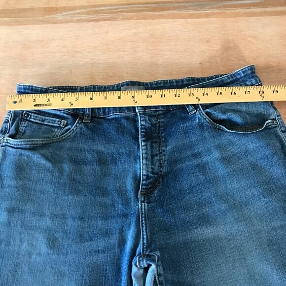 DL1961 Avery Straight Jeans Men 38x34 Blue Mid Rise Medium Wash Distressed 16800 - Picture 10 of 13